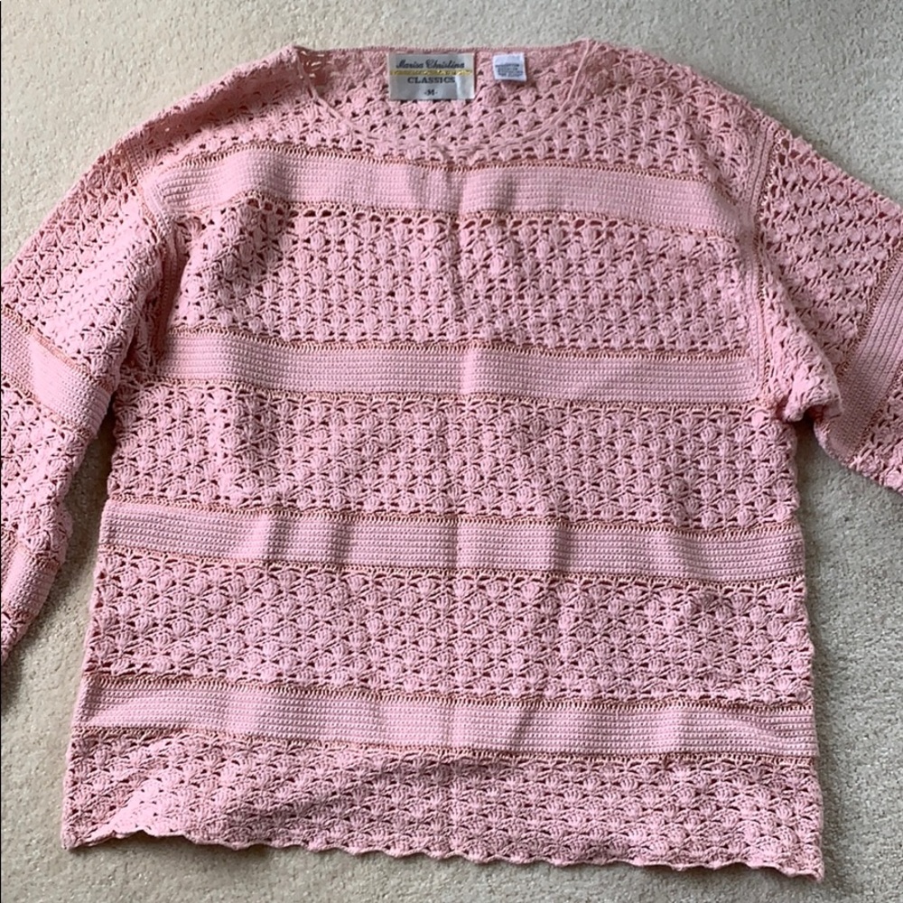 Marisa Christina Pink Sweater